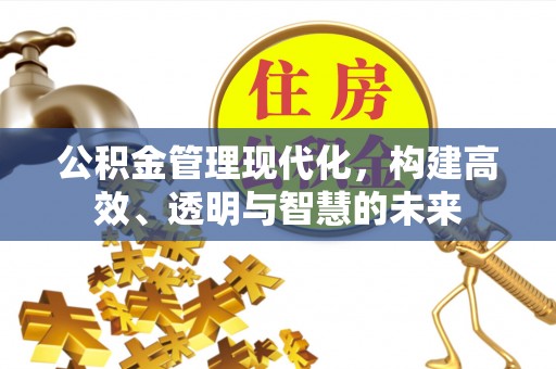 伍家岗公积金管理现代化，构建高效、透明与智慧的未来