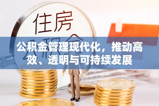 伍家岗公积金管理现代化，推动高效、透明与可持续发展