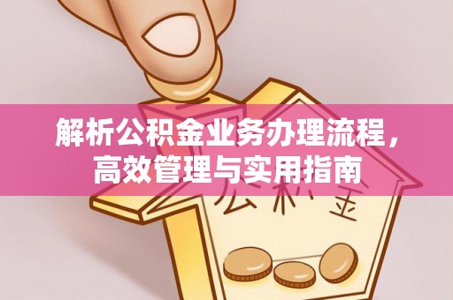 伍家岗解析公积金业务办理流程，高效管理与实用指南