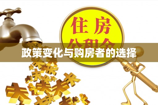 伍家岗政策变化与购房者的选择