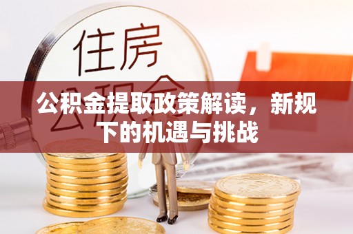 伍家岗公积金提取政策解读，新规下的机遇与挑战