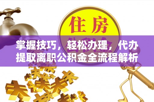 伍家岗掌握技巧，轻松办理，代办提取离职公积金全流程解析