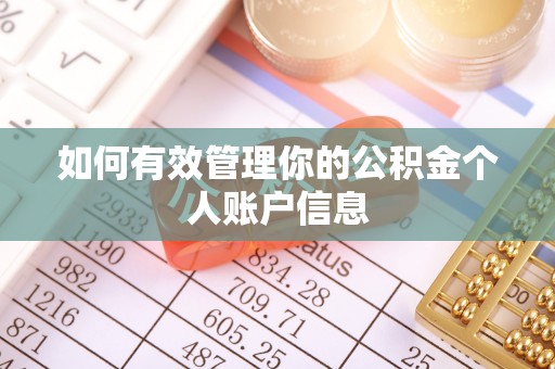 伍家岗如何有效管理你的公积金个人账户信息