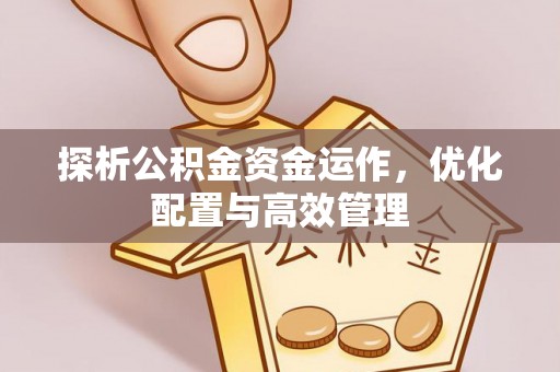 伍家岗探析公积金资金运作，优化配置与高效管理