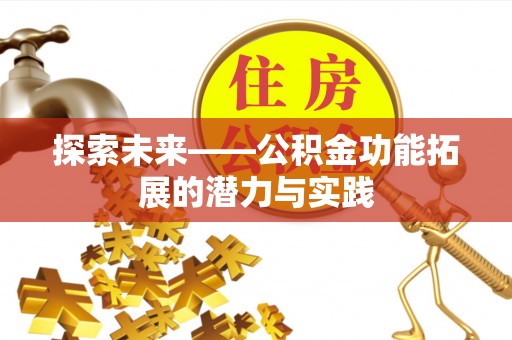伍家岗探索未来——公积金功能拓展的潜力与实践